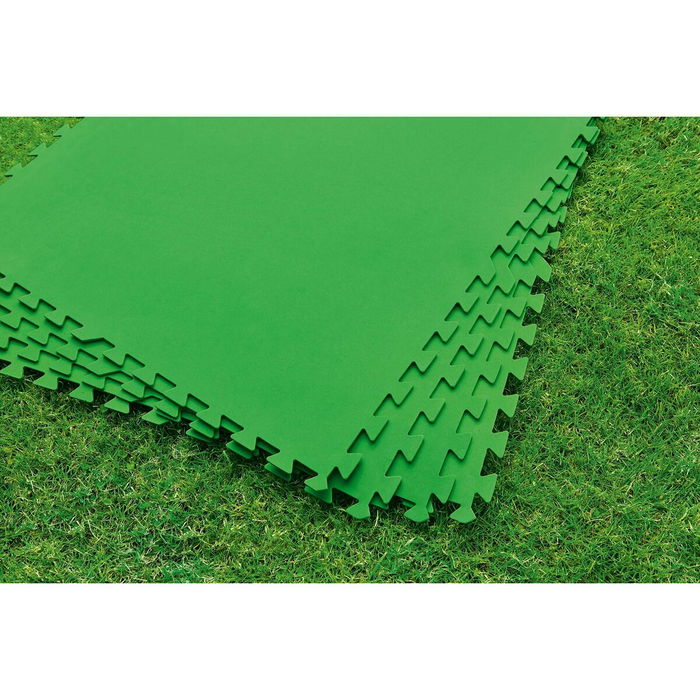 Bestway Sol de Piscine en Mousse Vert 9 Pièces 78x78 cm Jardin 58636