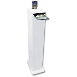 INOVALLEY HP32-CD-W - Système audio Bluetooth avec lecteur CD, radio FM, 4x15W, port USB, entrée AUX, blanc