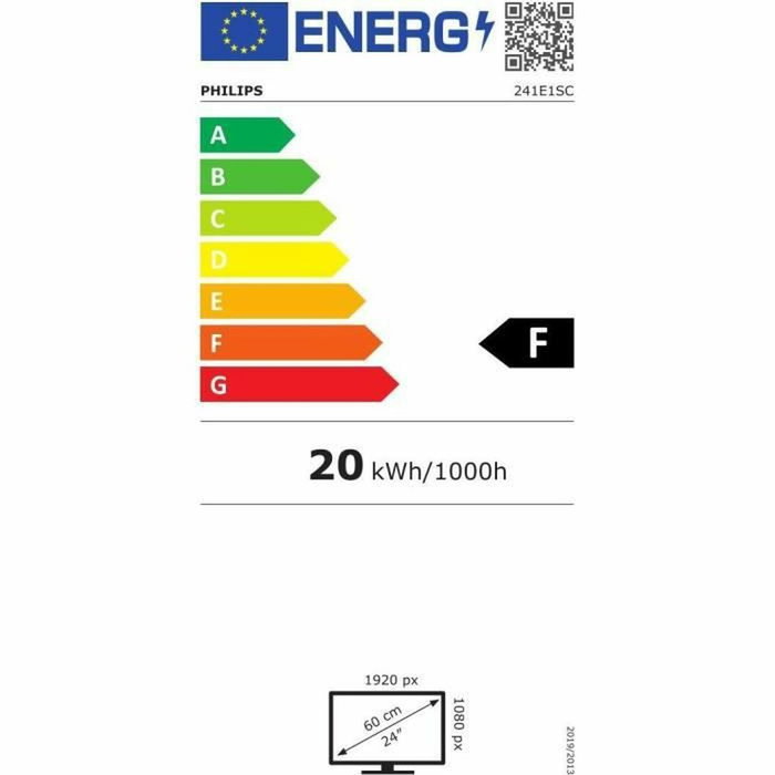 Philips E-line 241E1SC/00 Moniteur LED 24 pouces Full HD VA Noir