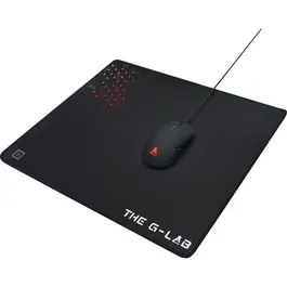 G-Lab Tapis de Souris Gaming Pad Ceasium, Noir, Taille XL 450 x 400 x 4 mm, Surface Control pour Précision et Glisse