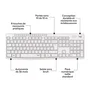 Logitech MK295 - Ensemble Clavier et Souris Sans Fil Silencieux AZERTY en Blanc - Supprime 90% du Bruit