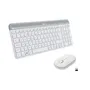 Logitech MK470 Slim Ensemble Clavier et Souris sans Fil Ultra-Mince et Silencieux AZERTY Blanc