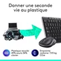 Logitech MK270 - Ensemble clavier et souris sans fil 2.4 GHz AZERTY, noir - Compatible Windows