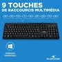 Bluestork Pack Clavier + Souris Filaire Multimédia Plug and Play Compatible Windows