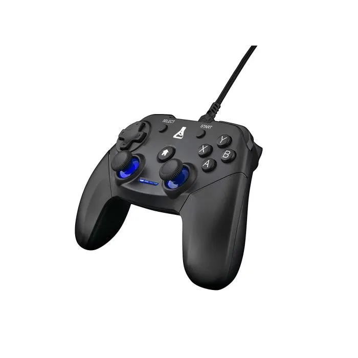 Manette de jeu filaire The G-Lab K-PAD THORIUM pour PC et PS3 avec retour haptique - Noir