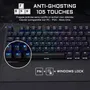 The G-Lab KEYZ CARBON Evolution - Clavier mécanique gaming avec switch bleu, rétroéclairage RGB, repose-poignet, AZERTY, filaire, noir