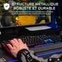 The G-Lab KEYZ RUBIDIUM Clavier Gamer Mécanique Switch Rouge, Rétroéclairage RGB, Azerty, Noir, 6 Macros, Structure Métallique