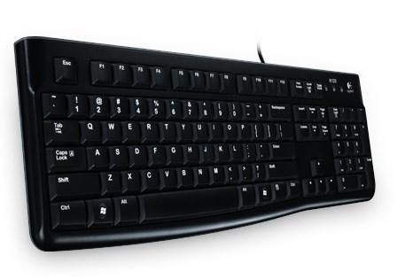Logitech K120 Clavier USB Filaire pour le Bureau AZERTY Français Noir - Confortable et Silencieux