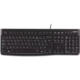 Logitech K120 Clavier USB Filaire pour le Bureau AZERTY Français Noir - Confortable et Silencieux