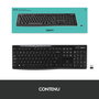 clavier et souris Logitech 920-003748 Noir Français AZERTY