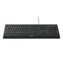 Logitech Clavier filaire K280E - AZERTY Noir - Coque renforcée, résistant aux éclaboussures, repose-poignets confortable, touches silencieuses et ultra-plates