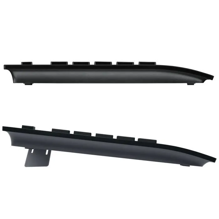 Logitech Clavier filaire K280E - AZERTY Noir - Coque renforcée, résistant aux éclaboussures, repose-poignets confortable, touches silencieuses et ultra-plates