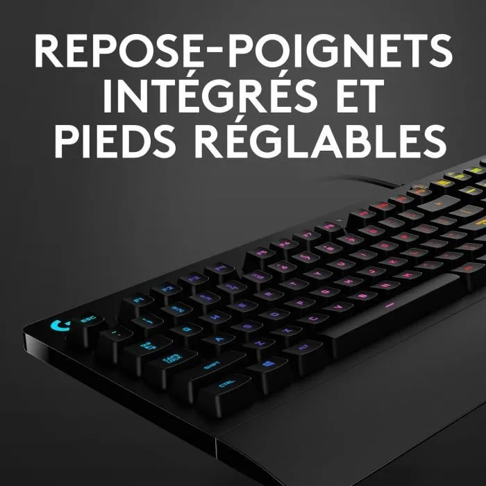 Logitech G G213 Prodigy - Clavier Gamer Filaire AZERTY Français - Rétroéclairage RGB - USB - Noir