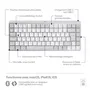 Logitech MX Keys Mini - Clavier sans fil AZERTY français rétroéclairé pour Mac compact - Gris clair