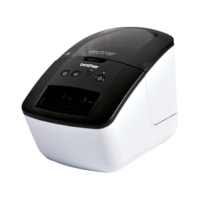 Brother QL700 - Imprimante à étiquettes professionnelle portable, impression jusqu'à 62 mm de large, 300 x 600 dpi, vitesse 150 mm/s, inclut rubans et câble USB