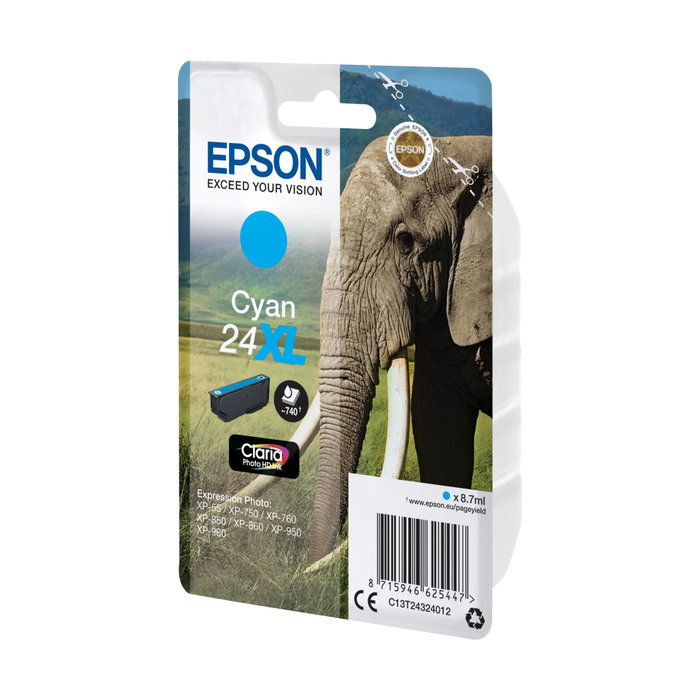 Epson Cartouche d'encre T2432 XL Cyan Claria Photo HD
