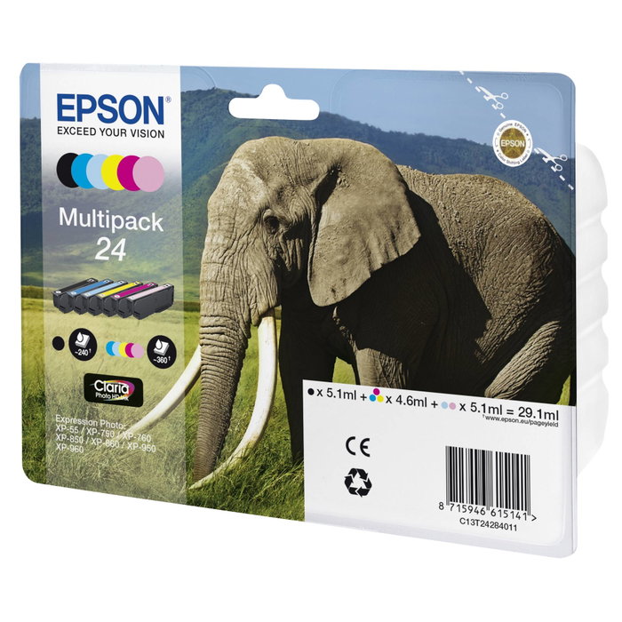 Epson Multipack 24 Claria Photo HD - 6 Couleurs (C13T24284011)
