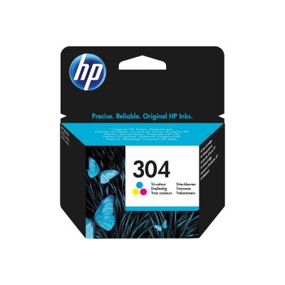 HP 304 Cartouche d'encre trois couleurs (N9K05AE) originale