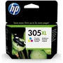 HP 305XL Cartouche d'encre tricolore grande capacité authentique 3YM63AE pour DeskJet 2300/2700/4200/4230/Plus 4100, Envy 6000