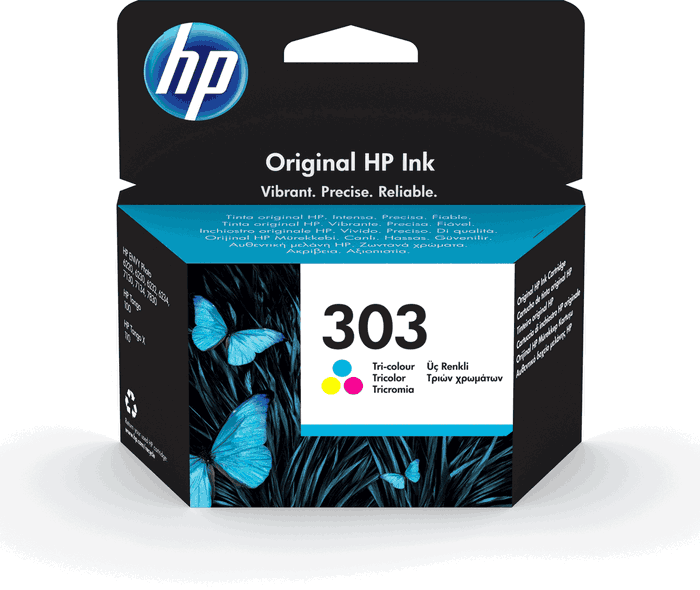 HP Cartouche d'encre 303 Trois Couleurs (T6N01AE)