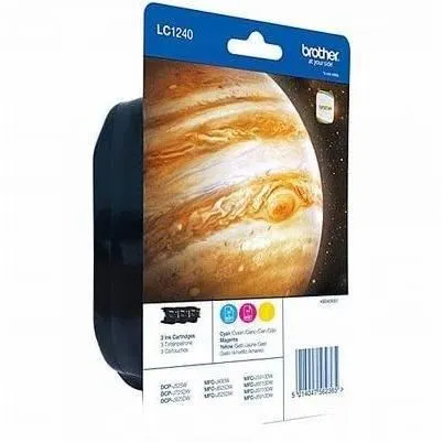 Brother Cartouche d'encre LC-1240 Tri-Color (Cyan, Magenta, Jaune) - Haute capacité - 600 pages Brother Cartouche d'encre LC-1240 Tri-Color (Cyan, Magenta, Jaune) - Haute capacité - 600 pages