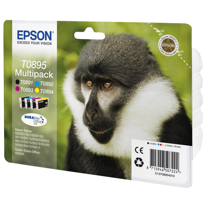 Epson Multipack DURABrite Ultra T0895 (BK/C/M/Y)