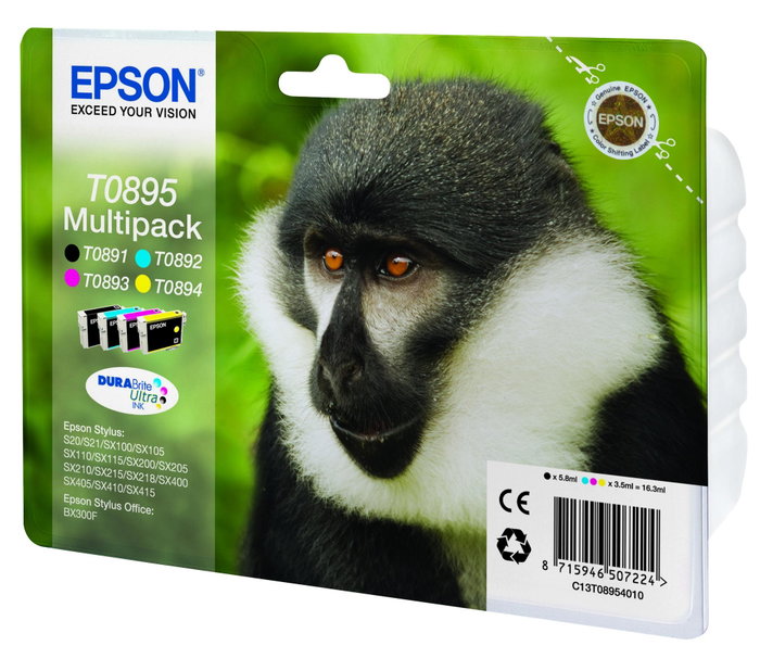 Epson Multipack DURABrite Ultra T0895 (BK/C/M/Y)