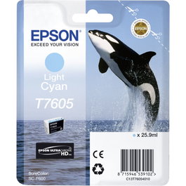 Epson Cartouche d'encre T7605 Cyan clair Orque