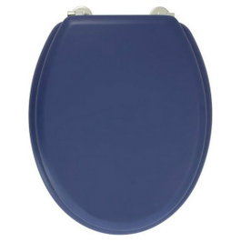 Gelco Abattant WC Dolce Bleu marine en bois moulé