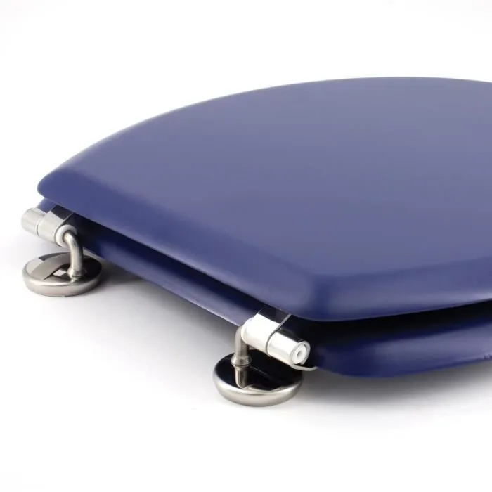 Gelco Abattant WC Dolce Bleu marine - Bois moulé - Charnières inox - GELCO DESIGN