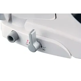 Gelco Abattant WC Japonais Clenea avec Douchette Hygiénique, Blanc - Design Extra-Plat, Charnière Amortie, Entraxe Universel (45 x 37 x 5 cm)