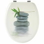 Gelco Abattant WC Galets gris Universel en Bois moulé MDF