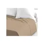 Lovely Home Drap plat 100% coton 180 cm x 290 cm beige pour 1 personne