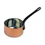 Baumalu Casserole en cuivre massif 12 cm, intérieur étamé, manche en fonte - Excellente conduction de la chaleur pour la cuisine