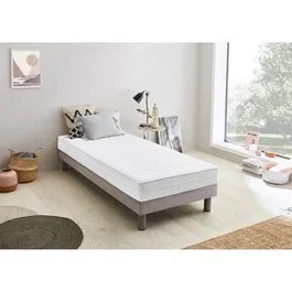Dormipur V920 - Matelas 90x190 cm en mousse mémoire de forme 16 cm - Face hiver et été - Ame polyuréthane densité 25 kg/m³ - Fabrication européenne
