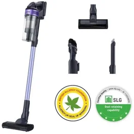 Samsung Jet 60 Turbo VS15A6031R4 - Aspirateur balai sans sac 150 AW - Filtration HEPA - Autonomie 40 min - Brosse Fit - Charge murale