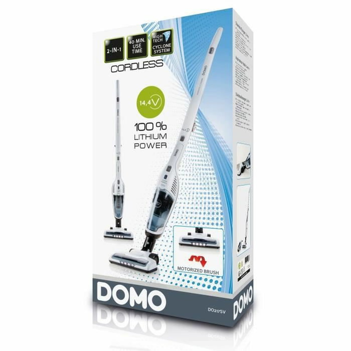 Domo DO217SV Aspirateur balai 2-en-1 Rouge