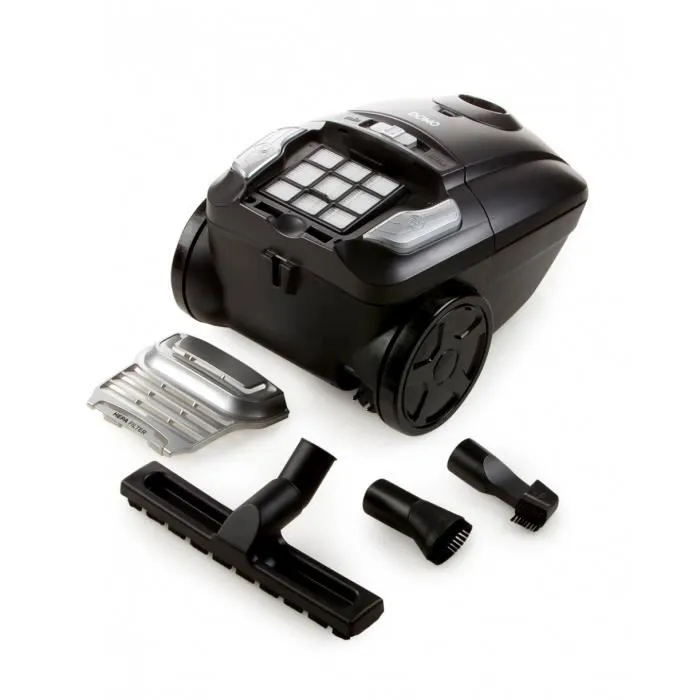 Domo DO7285S Aspirateur traîneau avec sac 700W 3L filtre HEPA 69 dB classe A anthracite