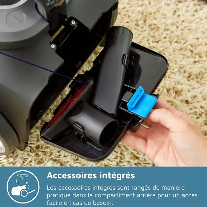 Philips FC9729/09 Aspirateur Traîneau sans Sac Série 7000 Power pro Expert 900W, Technologie PowerCyclone 8 et Filtration Allergy H13 HEPA, Rouge, Bac 2L