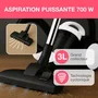 Oceanic Aspirateur traîneau sans sac VC10WBAX2 Blanc 700W, filtre HEPA lavable, capacité 3L pour un intérieur propre