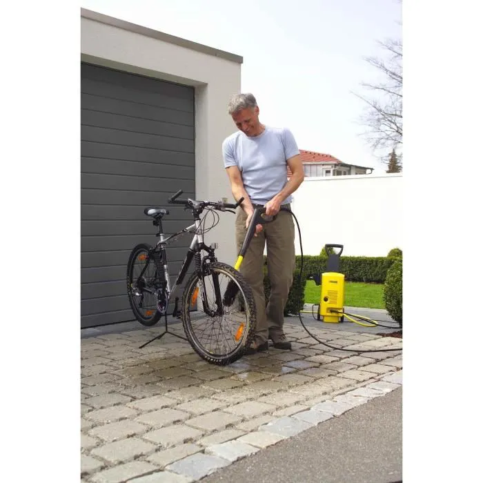 Kärcher Brosse spéciale jantes en nylon pour nettoyeur haute pression série K2 à K7 - Accessoire jaune et noir - 421 x 101 x 80 mm