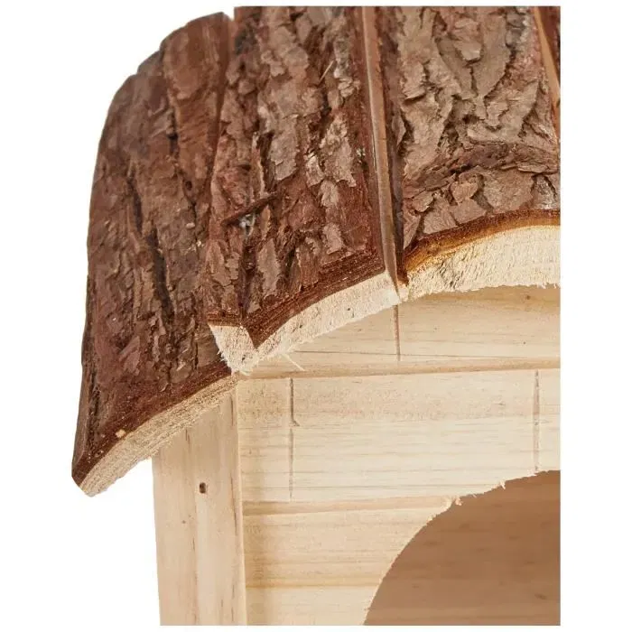 Kerbl Maison Nature pour rongeur en bois massif, dimensions 30x20x19 cm, livrée démontée