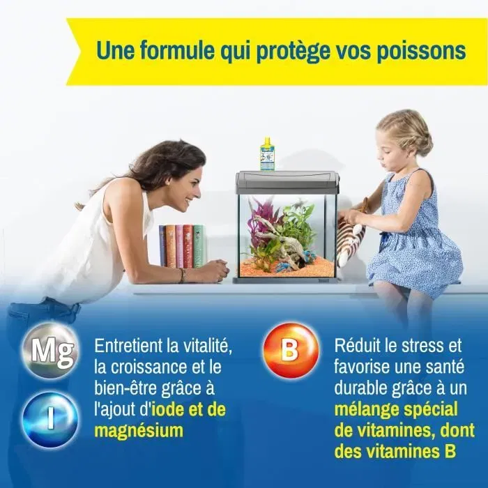 TETRA Aquasafe 500 ml - Conditionneur d'eau pour aquarium, essentiel pour la santé des poissons lors des changements d'eau et du transport