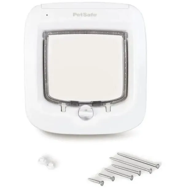 PetSafe PPA19-16145 - Chatière électronique micropuce à piles, système de verrouillage 4 positions, dimensions 22 x 12.2 x 23.9 cm - Pour chats