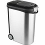 Curver Conteneur à croquettes 54 L Gris aspect métal