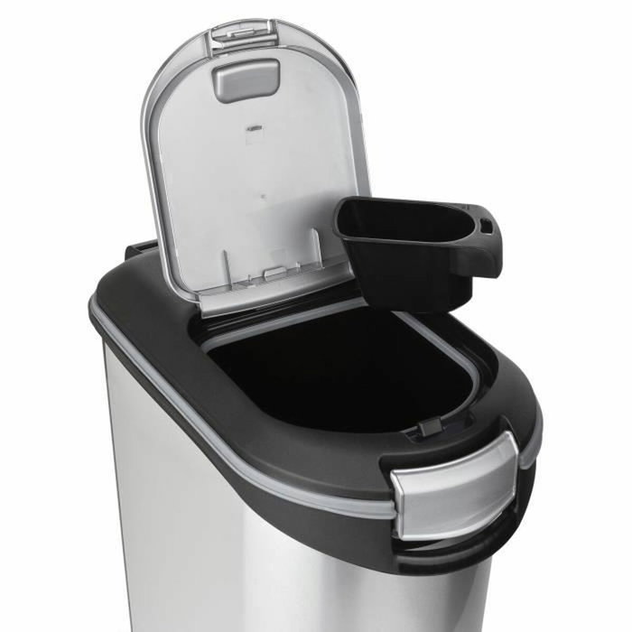 Curver Conteneur à croquettes 54 L Gris aspect métal Curver Conteneur à croquettes 54 L Gris aspect métal
