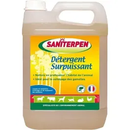Saniterpen SANITERPEN - Détergent Surpuissant Concentré 5L pour Nettoyage Manuel et Haute Pression, Odeur Pin des Landes, Nettoie en Profondeur