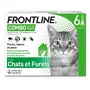 Frontline Combo Chat - 6 Pipettes Anti-Puces, Anti-Tiques et Anti-Poux Broyeurs avec S-Methoprene - Prévention de l'Infestation de l'Habitat - Pour Chats et Furets