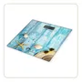 Little Balance 8334 Pèse-personne électronique design coquillages - Plateau verre 30x30 cm - Écran LCD - Capacité 180 kg Précision 100 g - Garantie 5 ans