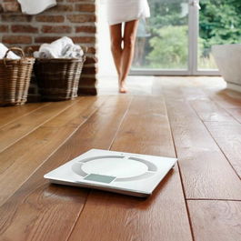 Medisana BS 444 - Balance Connectée d'Analyse Corporelle avec Mesure de Poids, Graisse, Eau, Muscle, Os, IMC et Calories - Jusqu'à 8 Utilisateurs